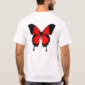 バタフライデザイン Tシャツ (裏面)