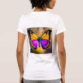 バタフライデザイン Tシャツ (裏面)