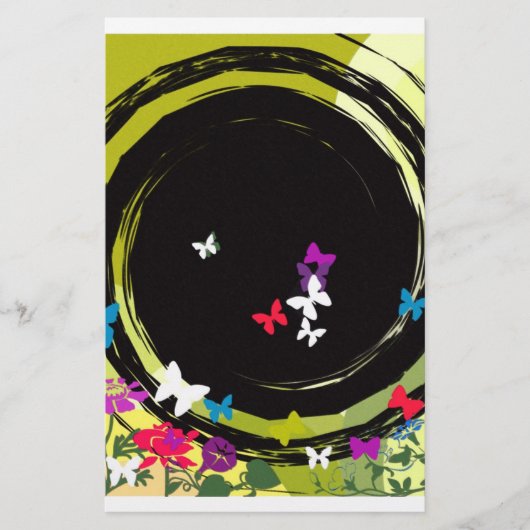 バタフライデライト 便箋 (正面)