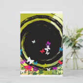 バタフライデライト 便箋 (スタンド正面)