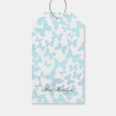 バタフライトス(ティール（緑がかった色）) ギフトタグ (裏面)