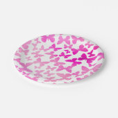 バタフライトス（ピンク） ペーパープレート (アングル)