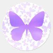 バタフライトス(ラベンダー独身の-) ラウンドシール (正面)