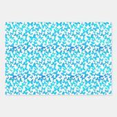 バタフライトス（青） ラッピングペーパーシート (正面)