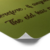 バタフライトランスフォーメーション2コリント5:17聖書 ポスター (角)