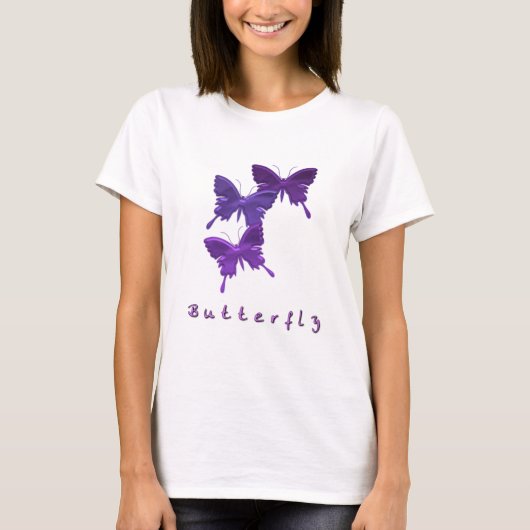 バタフライトリオ長袖Tシャツ Tシャツ (正面)