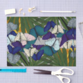 バタフライドットデコページ/ティッシュペーパー 薄葉紙 (クラフト)