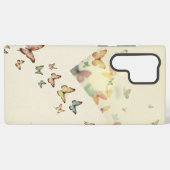 バタフライドリフト:銀河系S22に魅了されたエレガンス SAMSUNG GALAXYケース (裏面横)