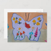バタフライドリーミングハガキ ポストカード (正面/裏面)