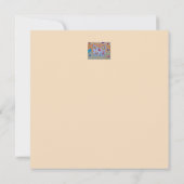 バタフライドリーミングフラット誕生日カード カード (裏面)