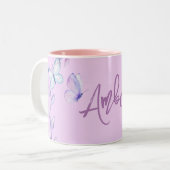 バタフライドリーム ツートーンマグカップ (正面左)