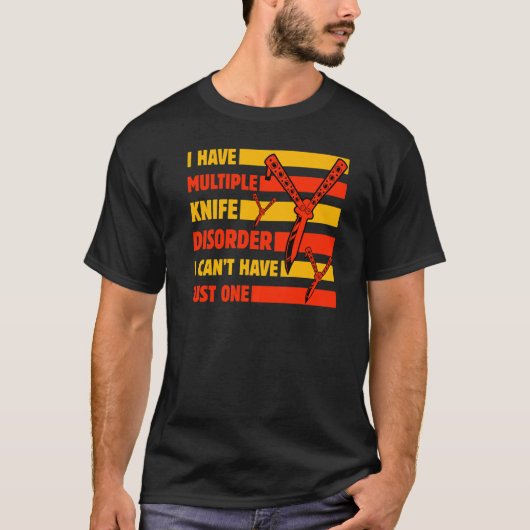 バタフライナイフバリソン引用文9 Tシャツ (正面)