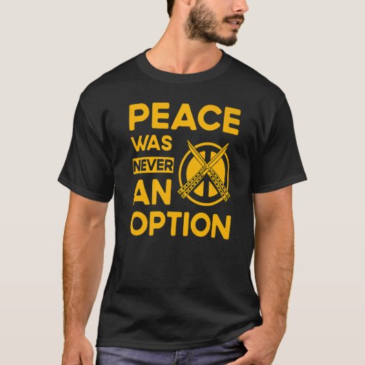 バタフライナイフバリソン引用文 Tシャツ (正面)