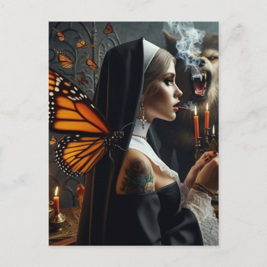 バタフライヌーンウーフホラー ポストカード (正面)
