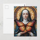 バタフライヌーンホールディングキャンドル ポストカード (正面/裏面)