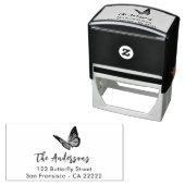 バタフライネーム差出人住所 セルフインキングスタンプ (インサイチュ)