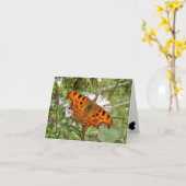 バタフライノテカード – カンマ カード (黄色い花)