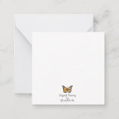 バタフライノートカード ノートカード (裏面)