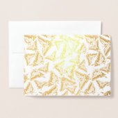 バタフライノート 箔カード (封筒付き正面)