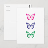 バタフライハガキ ポストカード (正面/裏面)