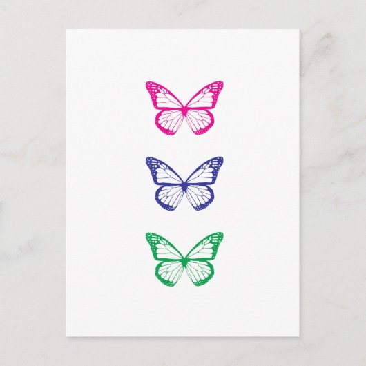 バタフライハガキ ポストカード (正面)
