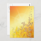 バタフライハガキ ポストカード (正面/裏面)