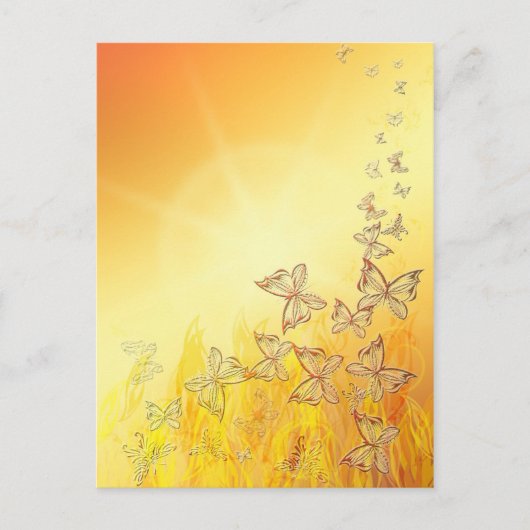 バタフライハガキ ポストカード (正面)