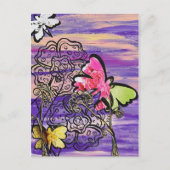 バタフライハットのはがき ポストカード (正面)