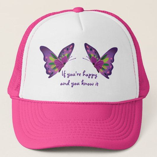 バタフライハット – Happy Hat キャップ (正面)