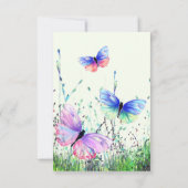 バタフライハッピーマザーズデイカード カード (裏面)