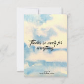 バタフライハピネスフラットサンキューカード サンキューカード (裏面)