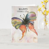 バタフライハピネスマザーズデイカード カード (黄色い花)