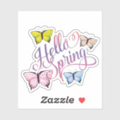 バタフライハロー春 シール (シート)