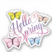 バタフライハロー春 シール (正面)