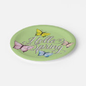 バタフライハロー春 ペーパープレート (アングル)
