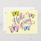 バタフライハロー春 ポストカード (正面/裏面)