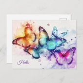 バタフライハロー ポストカード (正面/裏面)