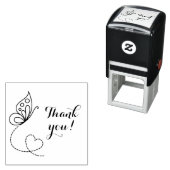 バタフライハートありがとう セルフインキングスタンプ (インサイチュ)