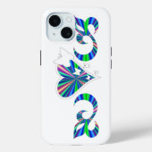 バタフライハートとリリーレインボワート Case-Mate iPhoneケース (裏面)