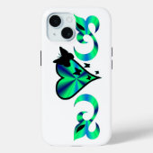 バタフライハートとリリーレインボワート Case-Mate iPhoneケース (裏面)