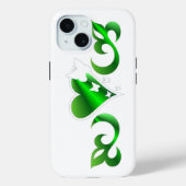 バタフライハートとリリーレインボワート Case-Mate iPhoneケース (裏面)