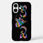 バタフライハートとリリーレインボワート Case-Mate iPhoneケース (裏面)