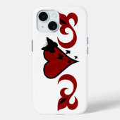 バタフライハートとリリーレインボワート Case-Mate iPhoneケース (裏面)