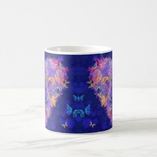 バタフライハートコーヒーマグ コーヒーマグカップ (中央)