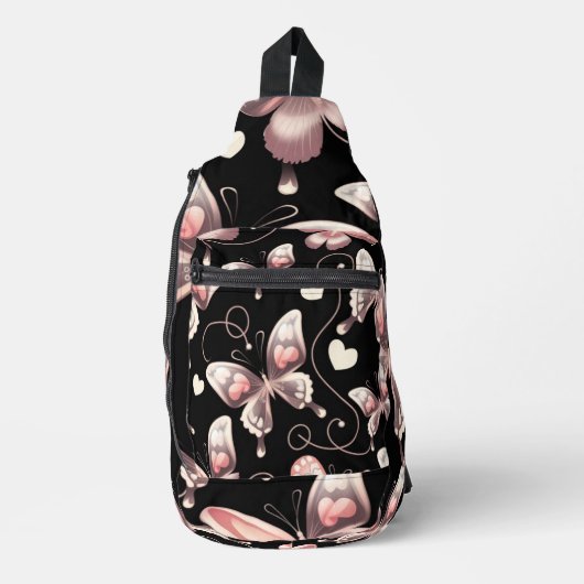 バタフライハートデザインスリングバッグ スリングバッグ (正面)