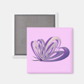 バタフライハートデザイン磁石 マグネット (正面/裏面)