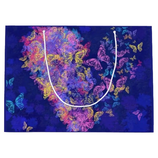 バタフライハート抱き枕 ラージペーパーバッグ (正面)