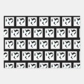 バタフライハート ラッピングペーパーシート (正面3)