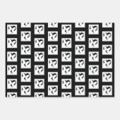 バタフライハート ラッピングペーパーシート (正面2)