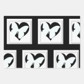 バタフライハート ラッピングペーパーシート (正面)